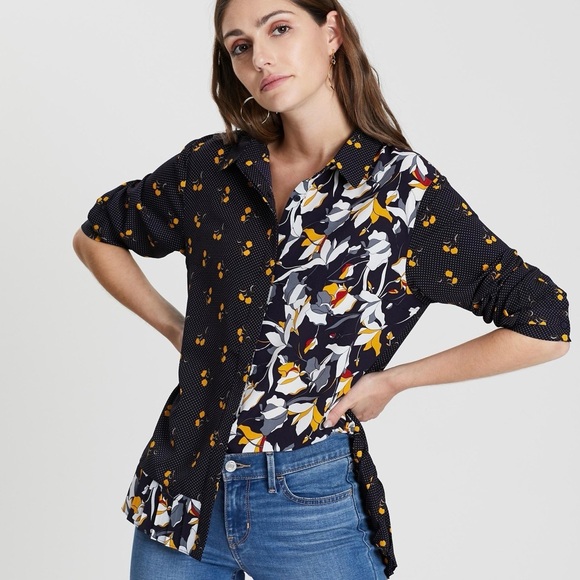 French Connection Tops - French Connection Aventine Light Pleated Shirt. Size Medium